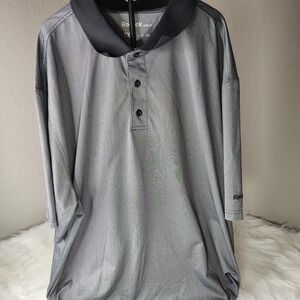Reebok Golf Performance Polo Shirt Short Sleeve Button Up Stretch Men's 3XL EUC